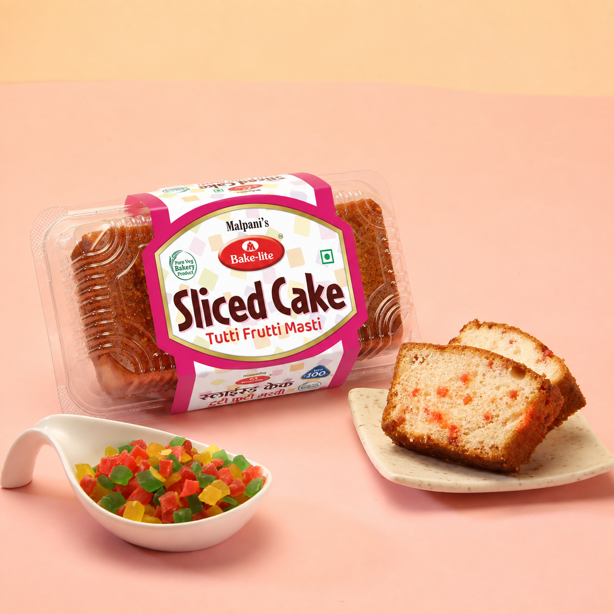 Sliced Cake Tutti Frutti Masti