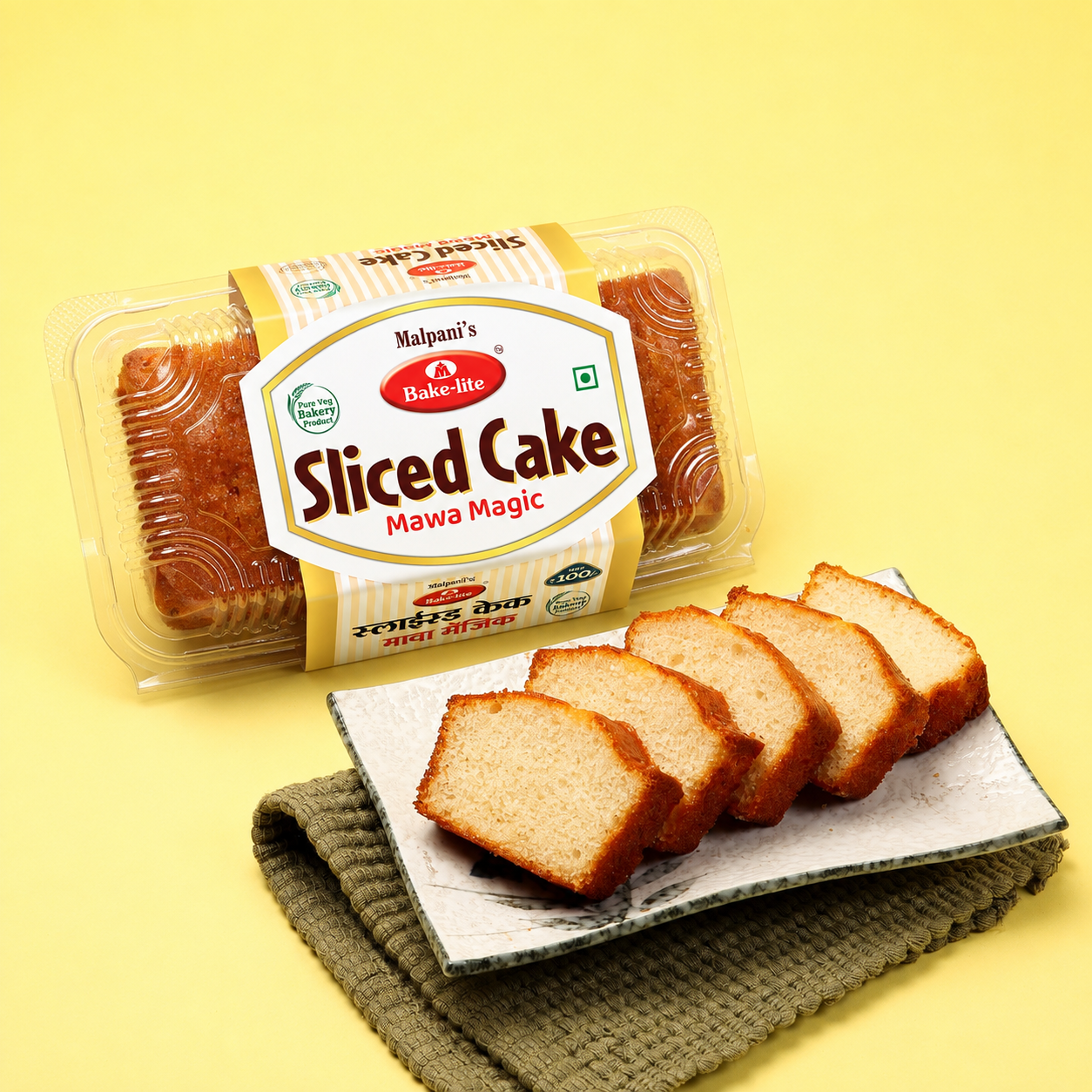 Sliced Cake Mawa Magic