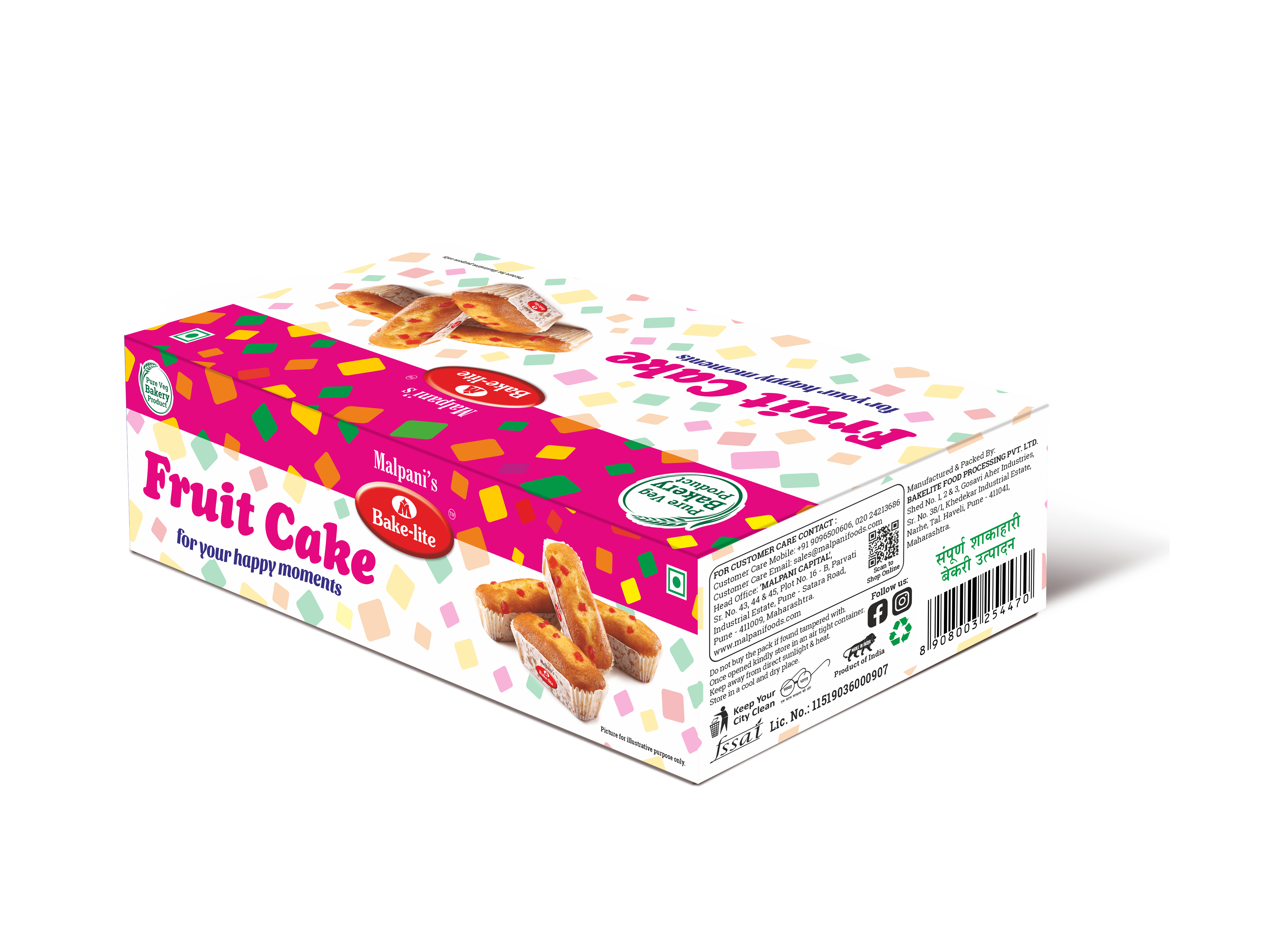 Tutti Frutti Cake (10 Pcs)