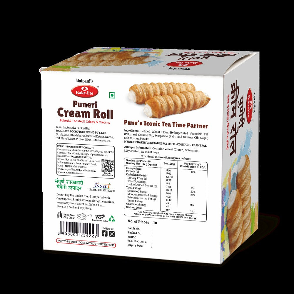 Cream Roll 10 Pc