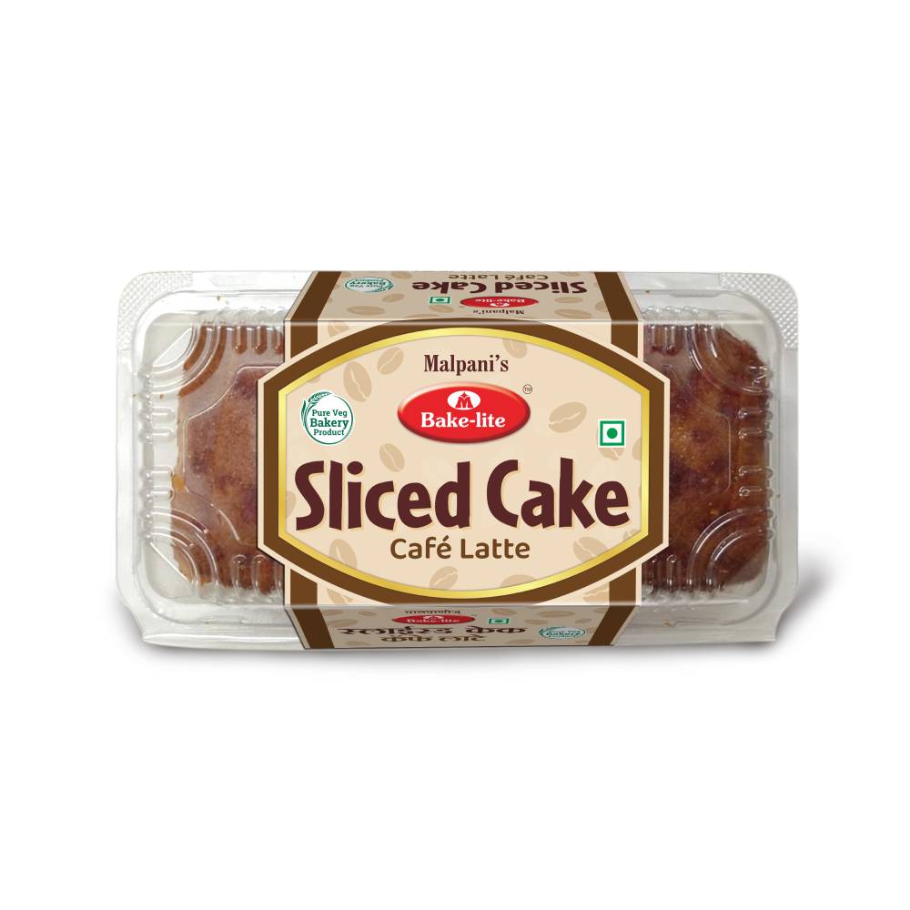 Sliced Cake Café Latte
