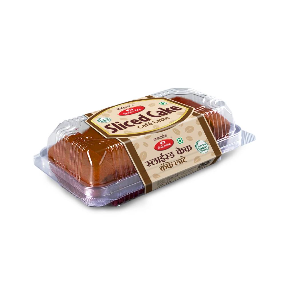 Sliced Cake Café Latte