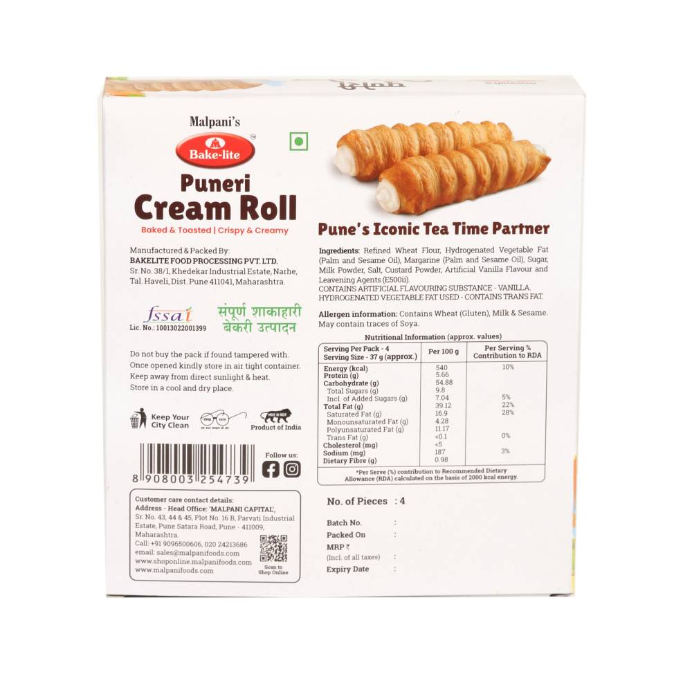Cream Roll 4 Pcs