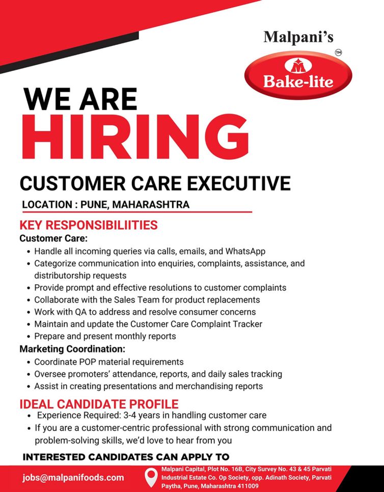 Customer Care Executive