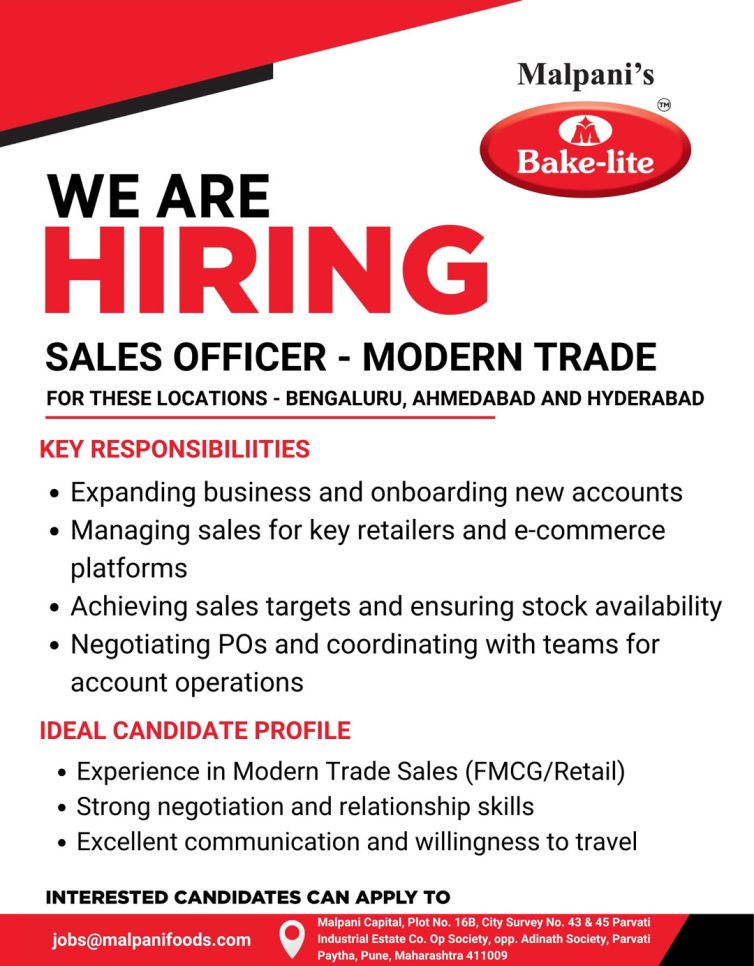 Sales Officer - Modern Trade